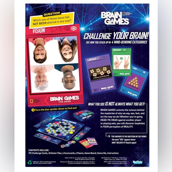 Brain Games The Game Based on the Emmy Nominated National Geographic Channel - Picture 3 of 8